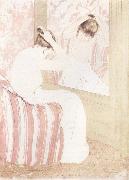 Mary Cassatt The hair style oil on canvas